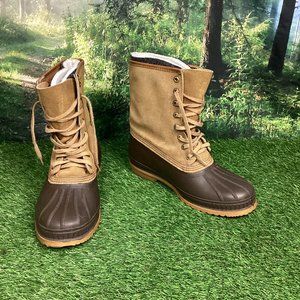 Sorel Leather Ice Pac Winter Snow Duck Lace Up Boots 9